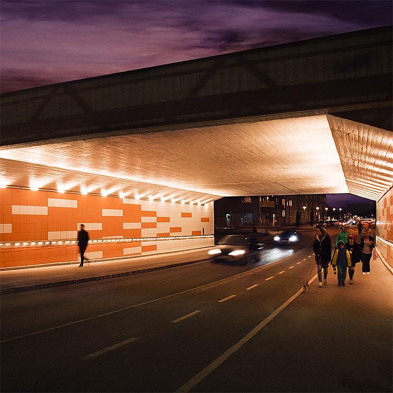 Projekt, Tunnelbelysning: Ljusa tunnlar och tråg i Barkarby