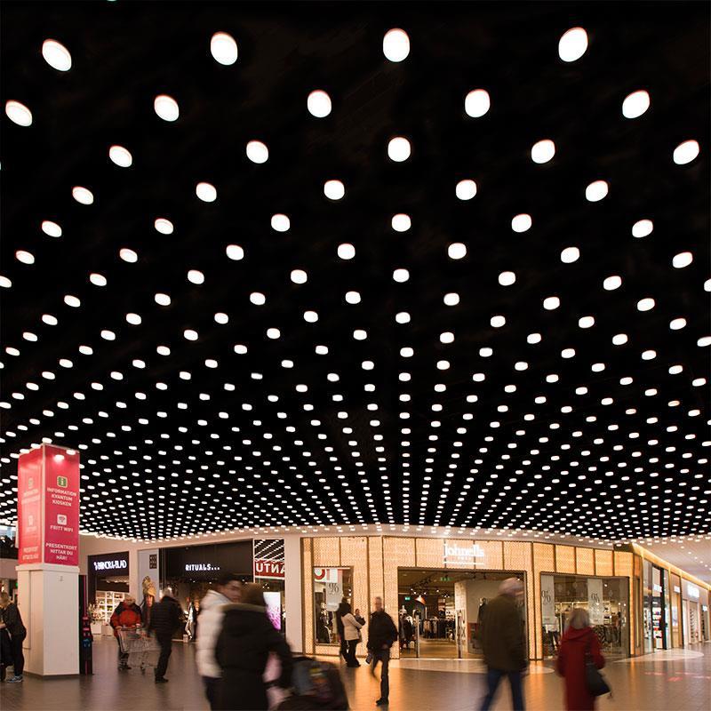 Projekt, Galleria belysning: Gränby Centrum tar vågen