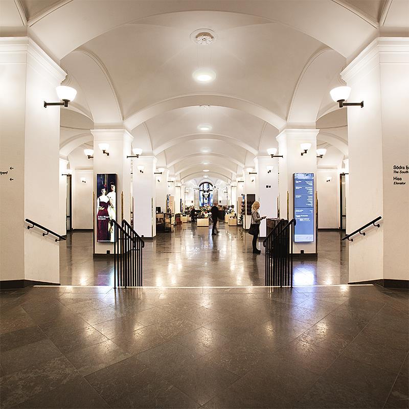 Projekt, Museum belysning: Nationalmuseum nedre trapphall med butik