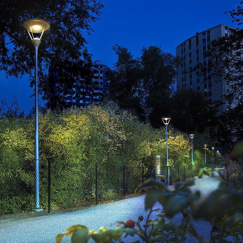 Projekt, Bostadsområde belysning: Park i nytt ljus hos BRF City