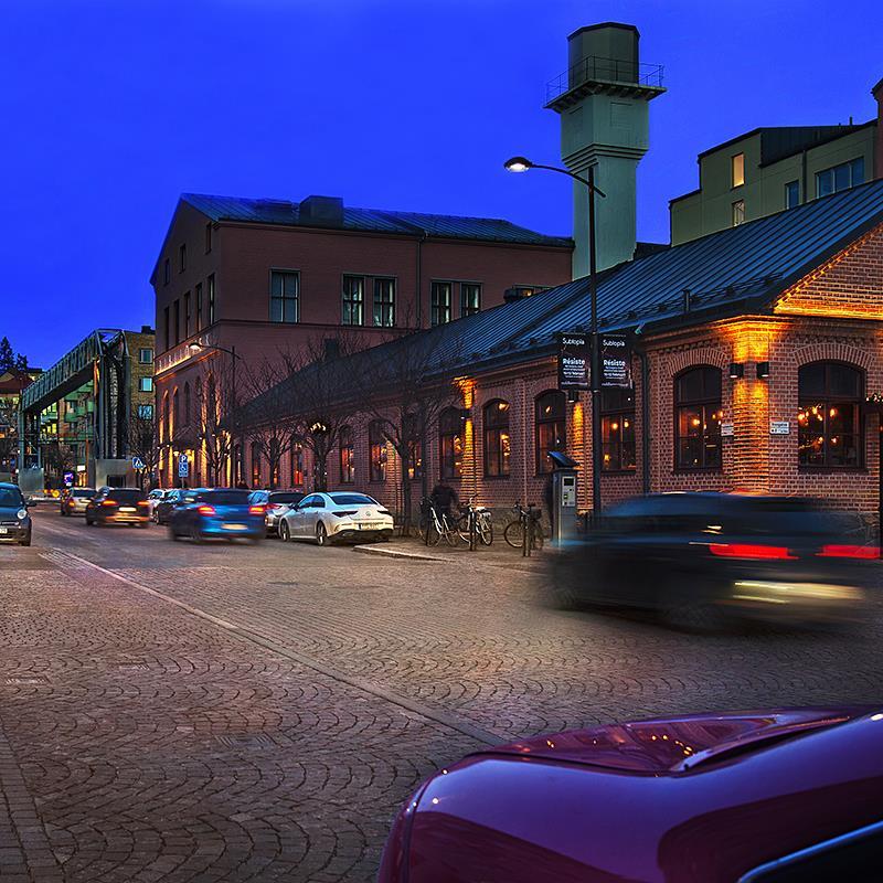 Esplanaden i Sundbyberg, belysning med Elipt från Flux_Eclatec
